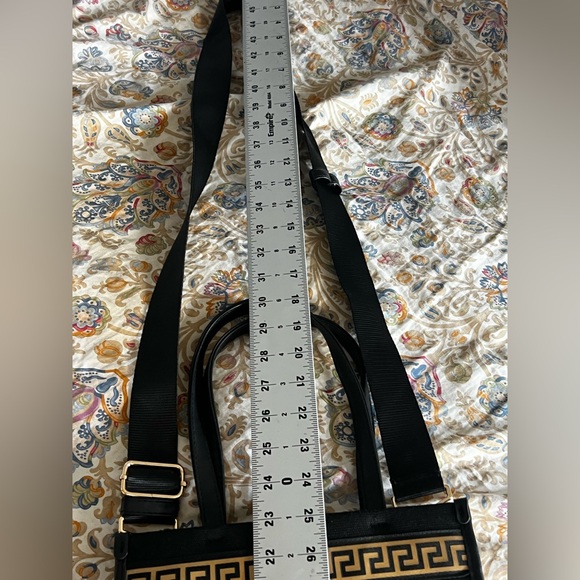 Versace Black Crossbody Bag with Gold Accents - Picture 16 of 16